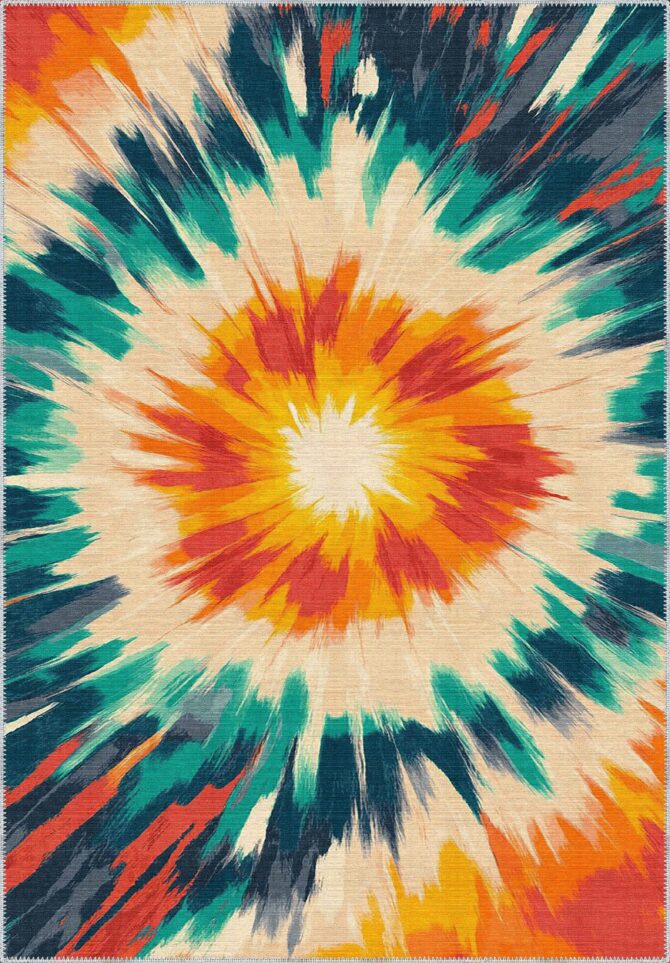 Color Explosion - Washable Rug