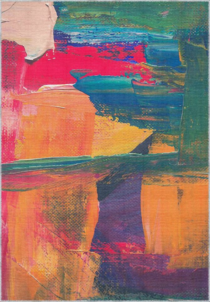 Brush Strokes of the Spirit - Washable Rug
