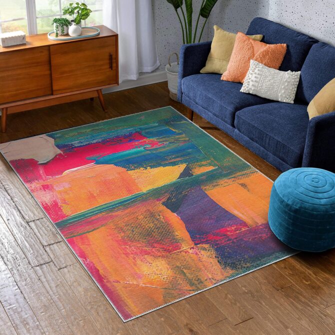 Brush Strokes of the Spirit - Washable Rug