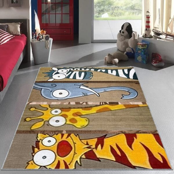 Bazzano Home Yıkanabilir, Dijital Baskı Halı – BZN - Kid Zoo